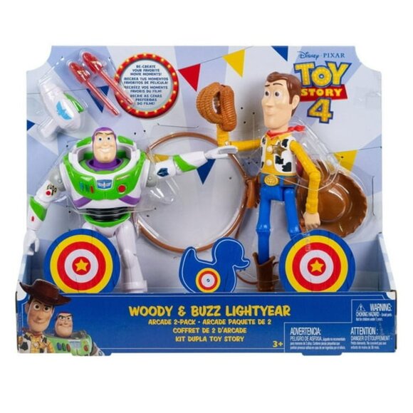 Disney and Pixar Toy Story Woody and Buzz Lightyear  Action Figure Toys 2-Pack - Picture 3 of 15